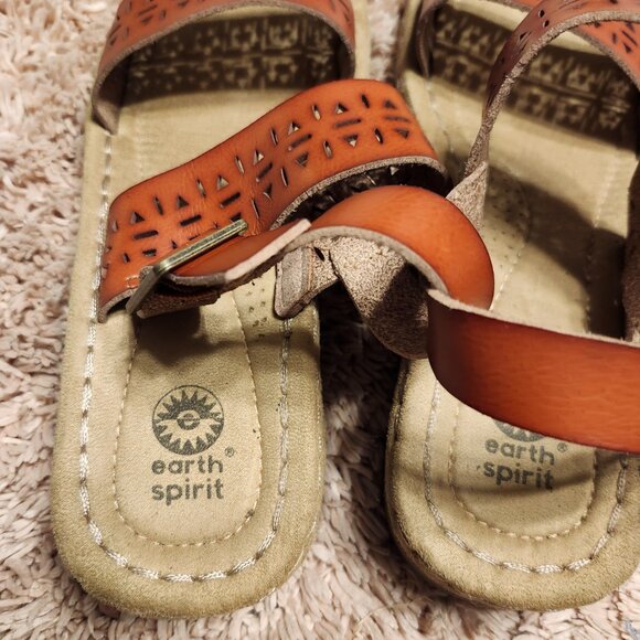 Earth Spirit Women’s Meghan Strappy Perforated Cut Comfort Sandals - Picture 3 of 3